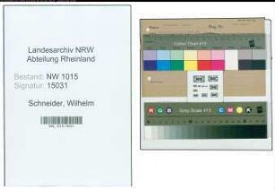 Entnazifizierung Wilhelm Schneider , geb. 28.10.1918 (Bueroangestellter)