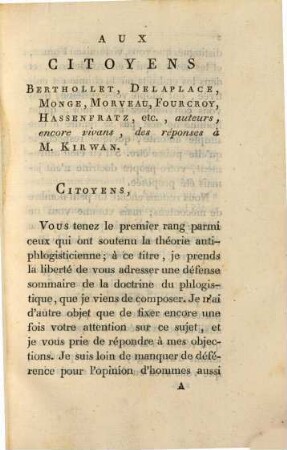 Réflexions sur la Doctrine du Phlogistique ...