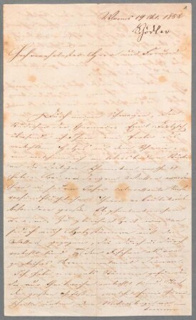 Justus von Liebig (1803-1873) Nachlass: Brief von Friedrich Schoedler an Justus von Liebig - BSB Liebigiana II.B. Schoedler, Friedrich