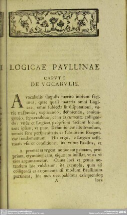 Caput I. De Vocabulis