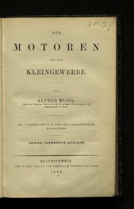 Die Motoren für das Kleingewerbe
