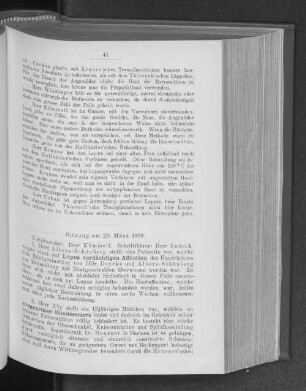 Sitzung am 29. März 1898.