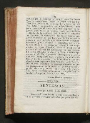 Sentencia.