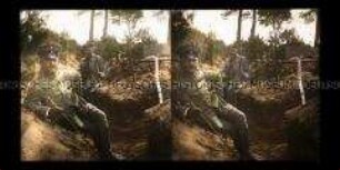 Soldaten im Graben
