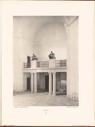 Rudolf Virchow-Krankenhaus, Berlin: Innenansicht Kapelle (aus: Neubauten der Stadt Berlin, Bd. VI, 1907)