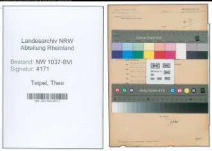 Entnazifizierung Theo Teipel , geb. 31.07.1902 (Ingenieur)