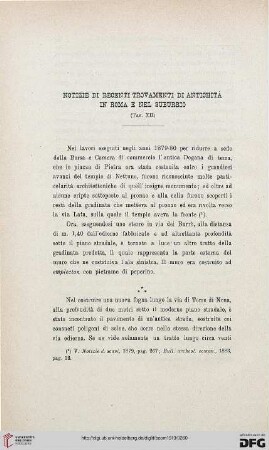 41: Notizie di recenti trovamenti di antichità in Roma e nel Suburbio, [29]