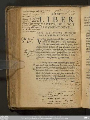 Quae Est Vetus Divisio Dialectices?