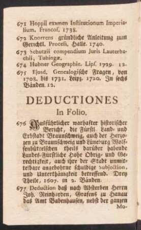 Deductiones