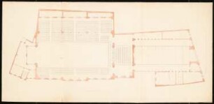 Neue Synagoge, Berlin Vorstudien: Grundriss Emporengeschoss