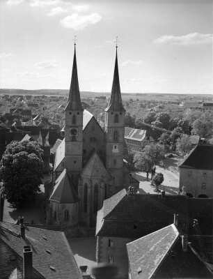 Bad Wimpfen. Stadtzentrum mit Kirche (ehem. Beata Maria Virgine)