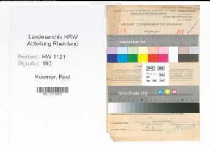 Entnazifizierung Paul Koerner , geb. 30.05.1895 (Lehrer)