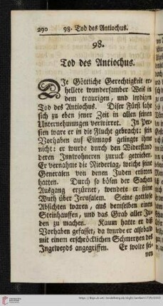 98. Tod des Antiochus