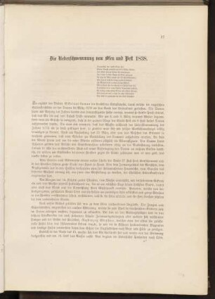 Die Ueberschwemmung von Ofen und Pest 1838.
