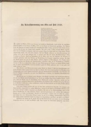 Die Ueberschwemmung von Ofen und Pest 1838.