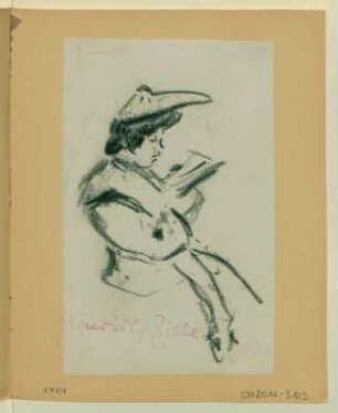 Lesende Frau mit einem Buch