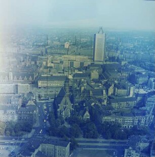 Innenstadt von Leipzig : Blickrichtung Osten