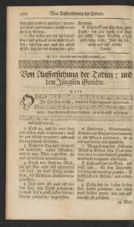 Von Aufferstehung der Todten: und dem Jüngsten Gerichte.