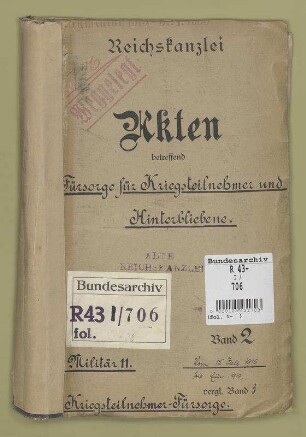 Fürsorge für Kriegsteilnehmer und Hinterbliebene: Bd. 2