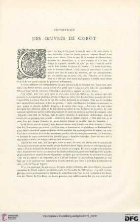 1: Exposition des oeuvres de Corot, [2]