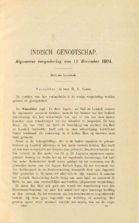 Algemeene vergadering van 11 December 1894
