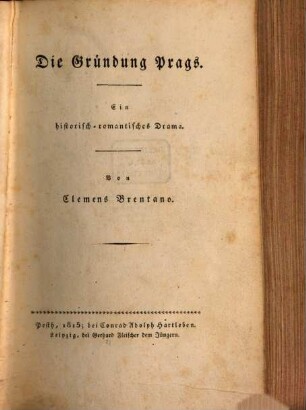 Die Gründung Prags