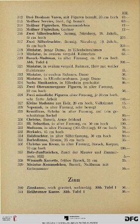 Zinn (Nr. 340-399)