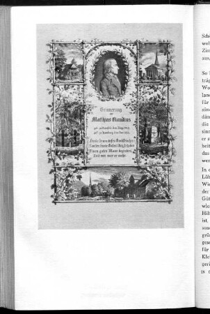 Erinnerung an Matthias Claudius (...)