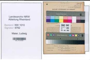 Entnazifizierung Ludwig Maier , geb. 17.06.1901 (Kaufm.Angestellter)