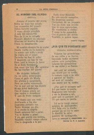 ¿Por que te portaste así? : (Tonada santiagueña)