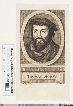 Bildnis (Sir) Thomas More (lat. Morus)