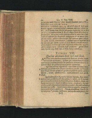 Titulus VIII. Quibus alienare licet vel non licet.