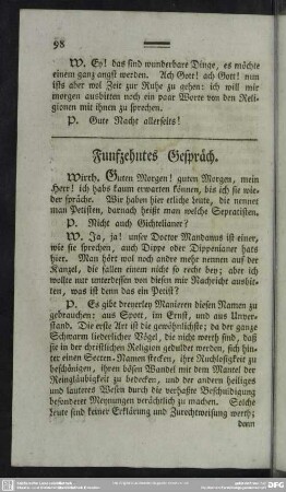 Funfzehntes Gespräch
