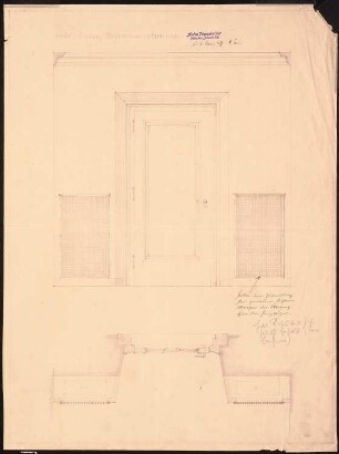 Haus Darré, Berlin-Dahlem Umbau: Vorraum Tür 1:10