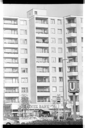 Kleinbildnegativ: Moritzplatz, Oranienstraße, 1976