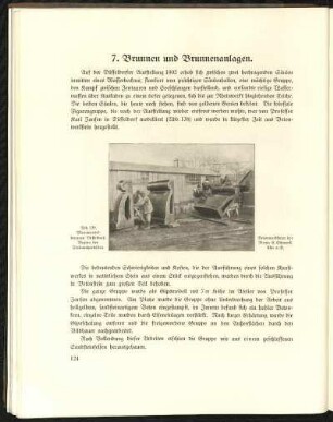 Abb. 139. Monumentalbrunnen Düsseldorf, Beginn der Steinmetzarbeiten. Betonwerksteine der Firma E. Schwenk, Ulm a. D.