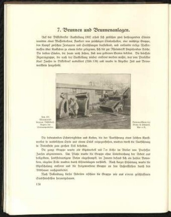 Abb. 139. Monumentalbrunnen Düsseldorf, Beginn der Steinmetzarbeiten. Betonwerksteine der Firma E. Schwenk, Ulm a. D.