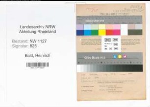 Entnazifizierung Heinrich Bald , geb. 01.08.1902 (Betriebsleiter)