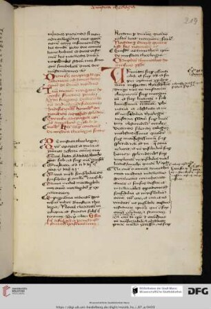 Ps.-Dionysius Areopagita, De mystica theologia, in der Übersetzung des Johannes Scotus Eriugena