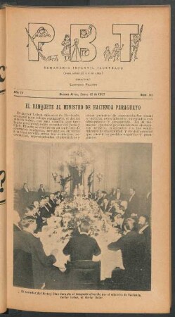 El banquete al ministro de Hacienda Paraguayo