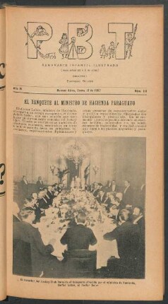 El banquete al ministro de Hacienda Paraguayo