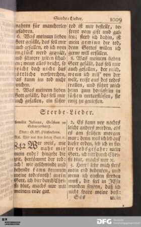 Sterbe-Lieder.
