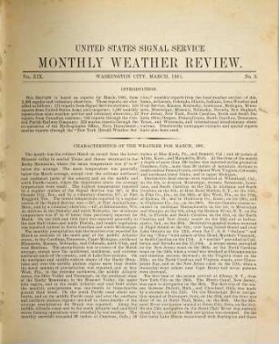 Monthly weather review. 19. 1891 (1892)
