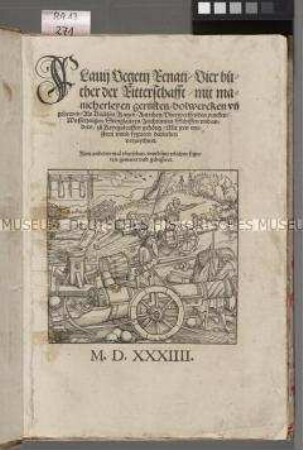 Antikes Lehrbuch zur Militärtechnik mit Illustrationen des 16. Jhs.