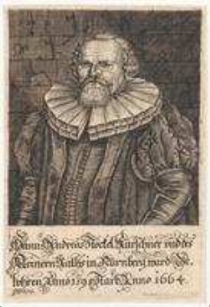 Hans Andreas Stöckel, Kürschner und des Kleinern Rats; geb. 1598; gest. 1664