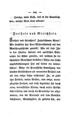 Freiheit und Gleichheit