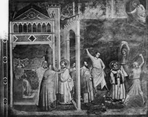 Ausmalung — Szenen aus der Stefanuslegende: Stephan vor Sanhedrin und Steinigung
