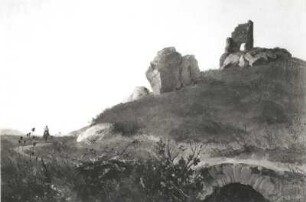 Römische Landschaft : Römische Landschaft. Ölgemälde; 32 x 54 cm (um 1860; F. Preller der Jüngere)