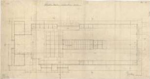 Fischer, Theodor; München - Westend, Bergmannstr.; Ledigenheim - Ankleide - Räume (Grundriss, Ansicht)