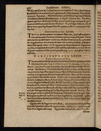 266-287, Consideratio LXXIII. - LXXIX.